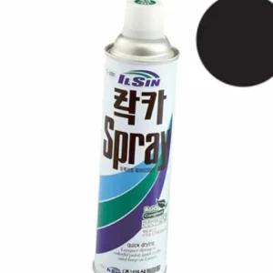 일신 락카 스프레이 무광흑색 420ml