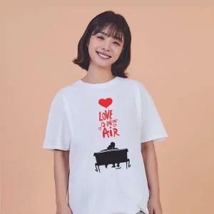 [알티피아]키밍 LOVE 커플 하트 LOVER 커플티 귀여운여름티 교회반팔티