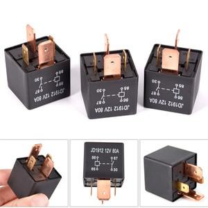 차량용 방수 릴레이, 헤비 듀티 4 핀, DC 24V, 80A, JD1912,-40 °C ~ + 125 500VAC, 1PC