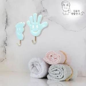 손발바닥후크 2개입 벽걸이후크 매직후크 벽고리 고리 다용도걸이 후크 벽고리 옷걸이후크 도어훅