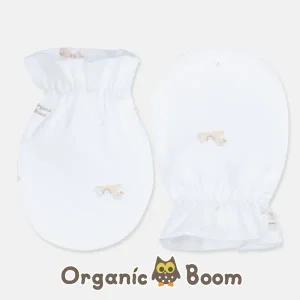 [오가닉붐][2만 무배] 인증받은 진짜 오가닉 국내제조 무형광 출산 준비 용품 미니포니 말띠해 아기 손싸개