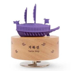 영공방 프라모델 회전오르골 거북선 퍼플 YM993 배만들기 쉬프만들기 모형미술교구 조립키트 만들기 세트