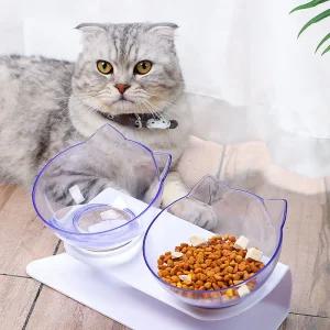 먹기 편한 냥이 밥그릇 2구 1개고양이식기 급식기 반려묘 애완동물 식기