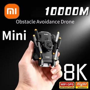 샤오미 4DRC V30 카메라 미니 드론, LED 8K 1080P FPV RC   5 면 장애물 회피 헬리콥터 선물