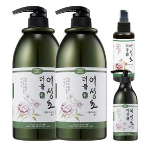 더블모 어성초 샴푸 약산성 비듬 각질 1000ml 2개 + 미스트 샴푸300ml 중 1개 선택
