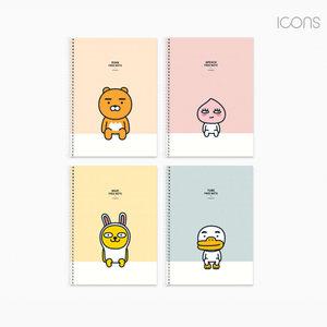 카카오프렌즈 스프링 연습장 1p 캐릭터 노트 학용품 라이언 어피치 단체선물추천 필기 귀여운 학용품
