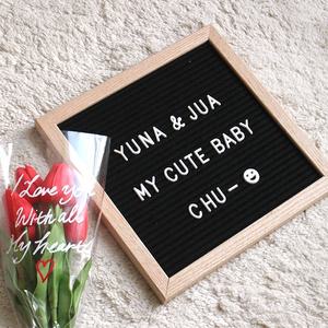 레터보드 레터링 보드 액자 DIY [레터 박스 50일 100일 사진 셀프 만삭 촬영 아기방꾸미기 소품]