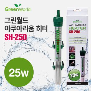 그린월드 히터 25~300w /수족관 어항 수조 히타 열대어 온도계 구피 거북이 수온계 온도조절기 초보 관상어