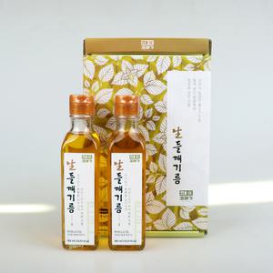 저온에서 압착하여 고소한 생들깨기름 선물세트 180mlx2병