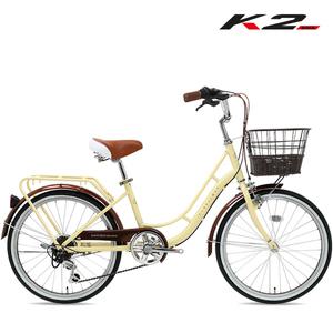 K2BIKE 여성용자전거 클래시크시티 22인치 시마노7단 조립별도