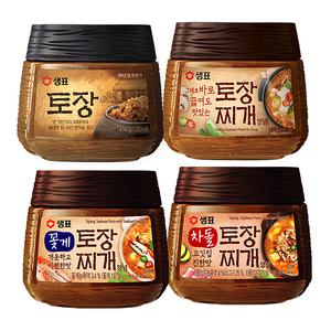 샘표 토장 450g 4개/토장찌개 차돌 꽃게 / 된장 찌개양념