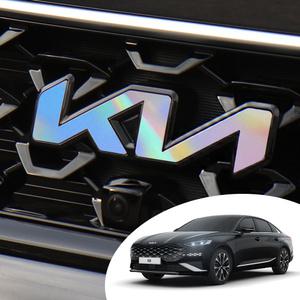 K8 기아 로고 신형 엠블렘 포인트 데칼 스티커 프론트 리어 휠캡 혼캡 자동차 튜닝 필름