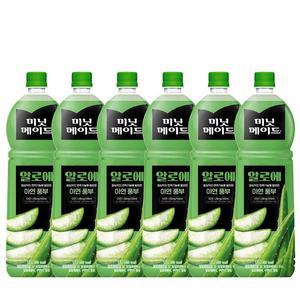 코카콜라 미닛메이드 알로에 1.5L X 6펫 주스 PET 과일음료