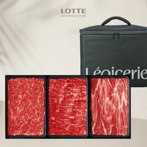 [롯데백화점]꿈에그린한우 1등급 한우정성1호세트 (1.2kg)