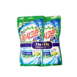 옥시레킷벤키저) 옥시크린 가루 표백제 절약형 리필 1kg x2개