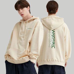 INC/프린팅/후드티/레터링/후드/오버핏/긴팔/남자/쭈리/봄/가을/기본