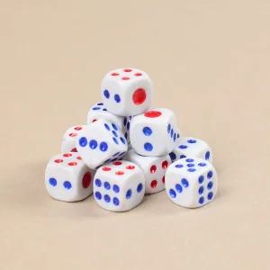 문구존 주사위 12세트 1.2cm/보드게임/교육용/놀이용/숫자/세트/미니/소형/6면체/학교/학원/점주사위/12개