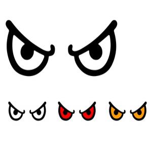 대성부품/눈깔 테이프/탑차 후면/이놈 스티커/눈알/눈동자/1조/후미/포터2/봉고3/어린이집 차량/유치원/화