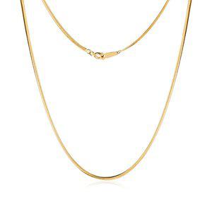[모룬] (10월베스트) 14K 1.4mm 센슈얼 스네이크 뱀줄 체인 목걸이 MON40696