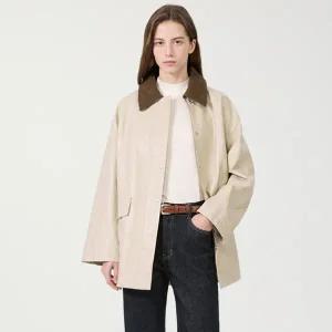 [리스트](신세계 사우스시티)[5color] 투웨이 코듀로이 카라 코트  TWWBYP50020 (카라 탈부착 O)