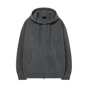 커버낫 COVERNAT CVNT 피그먼트 후드집업 Charcoal CO2501HZ37CH 298777