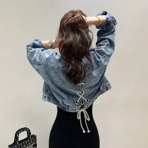 [미나그램] 패린 아일렛 숏 청자켓