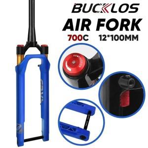 자전거 포크 프레임 기어 바퀴 사이클 MTB 경량 마운트 쇼바 BUCKLOS 도로 자전거 에어 서스펜션 포크, 테