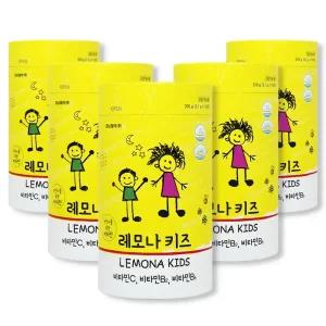 레모나 키즈 (100정) 5통 비타민B2 B6 비타민C 유아 어린이 간식