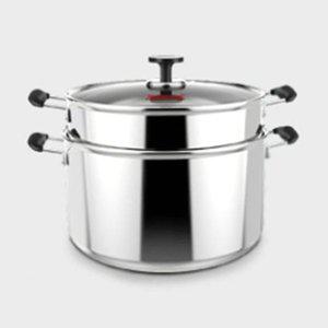 고품질 키친아트 찜솥 찜 냄비 찜판 냄비 찜기 2단 24cm 스텐들통 인덕션곰솥냄비 스텐찜통 (WFHQM1V)