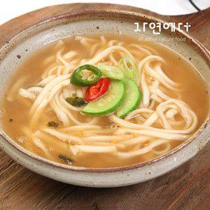 [자연에더]생면으로 만든 생칼국수 1kg + 멸치맛 스프 6개