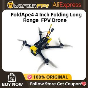 입문용드론 DarwinFPV FoldApe4 4인치 접이식 장거리 FPV 드론 F411 15A ELRS AIO 쿼드콥터