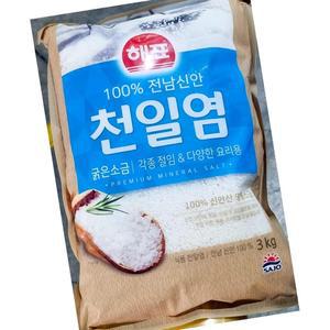 해표 천일염 3K 업소용 소금