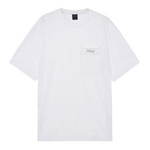 나우 우븐 포켓 반팔티셔츠 White 1NUTSM3916WH