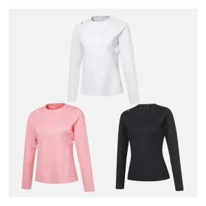 [데상트 공식][40%OFF] 여성 에센셜 슬림핏 긴팔 티셔츠 SP122TTL11 367076