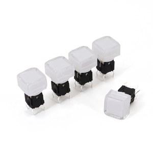 5PCS TS5 사각형 SPST 2X9 6PIN 순간 LED 택트 푸시 버튼 미니 스위치 PCB 클릭 2MM