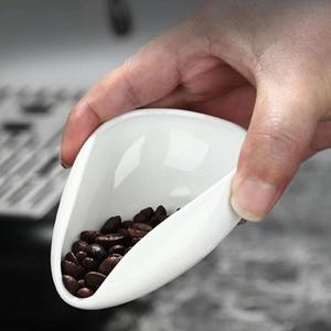 커피 콩 측정 플레이트 세라믹 분배 컵 체중계 특수 스푼