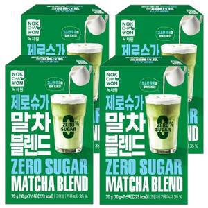 녹차원 제로슈가 말차블렌드 70g 4개
