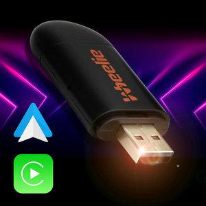 Tmap Plus HUD 안드로이드 오토 동글이 초소형 무선 미러링 휠리오토 애플 카플레이 2IN1 C타입 USB타입