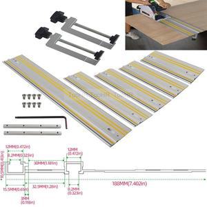 원형 톱 트랙 스트레이트 컷 가이드 레일 알루미늄 압출 DIY 목공 도구 300-1400mm