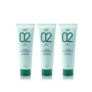 아모스 녹차실감 인텐시브 모이스처 팩 250ml 3개