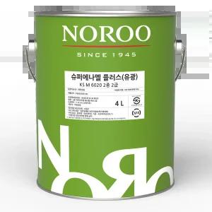 노루페인트 슈퍼에나멜 플러스 KS M 6020 2종 철재및 목재용 4L 검정색 무광