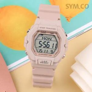 [카시오] LWS-2200H-4A 걸음수 센서 런닝 디지털 스포츠 여자 우레탄 손목시계 c
