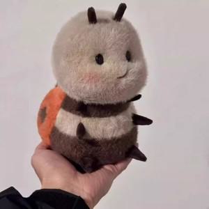 20CM 귀엽고 폭신한 무당벌레 작은 꿀벌 봉제인형 동물 봉제 곤충  날개 달린 만화 귀여운 인형 용