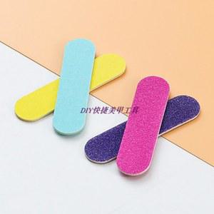 샌드페이퍼 종이사포 일회용 양면 네일 5cm 1 손톱 100개 장미 파랑