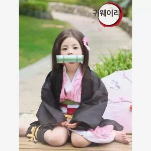 귀멸의 칼날 네즈코 코스프레 아동용 캐릭터 코스튬 탄지로 및 다른 캐릭터 포함