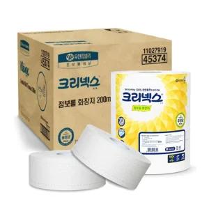점보롤 휴지 센터폴 화장지 공중화장실 업장용 3롤 4백