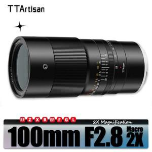 TTArtisan 곤충 사진용 매크로 2x 렌즈 소니 E 후지 XF GFX 캐논 Z L 마운트 XT100 F2.8