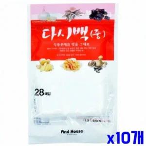 일회용 TQRY6901 위생 다시팩 국물백 중 28매입 X10개 우림망