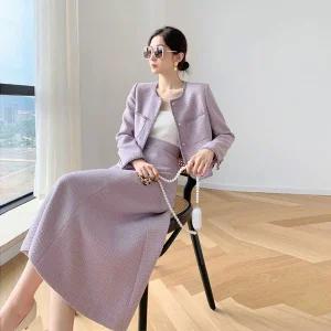 셋업 투피스 연보라 하객룩투피스 스커트 세트 블랙 반팔