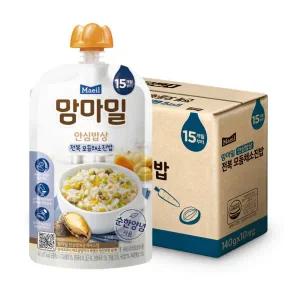 맘마밀 이유식 15개월 전복 모듬채소진밥140g x 10팩